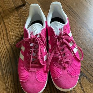 Pink adidas gazelle